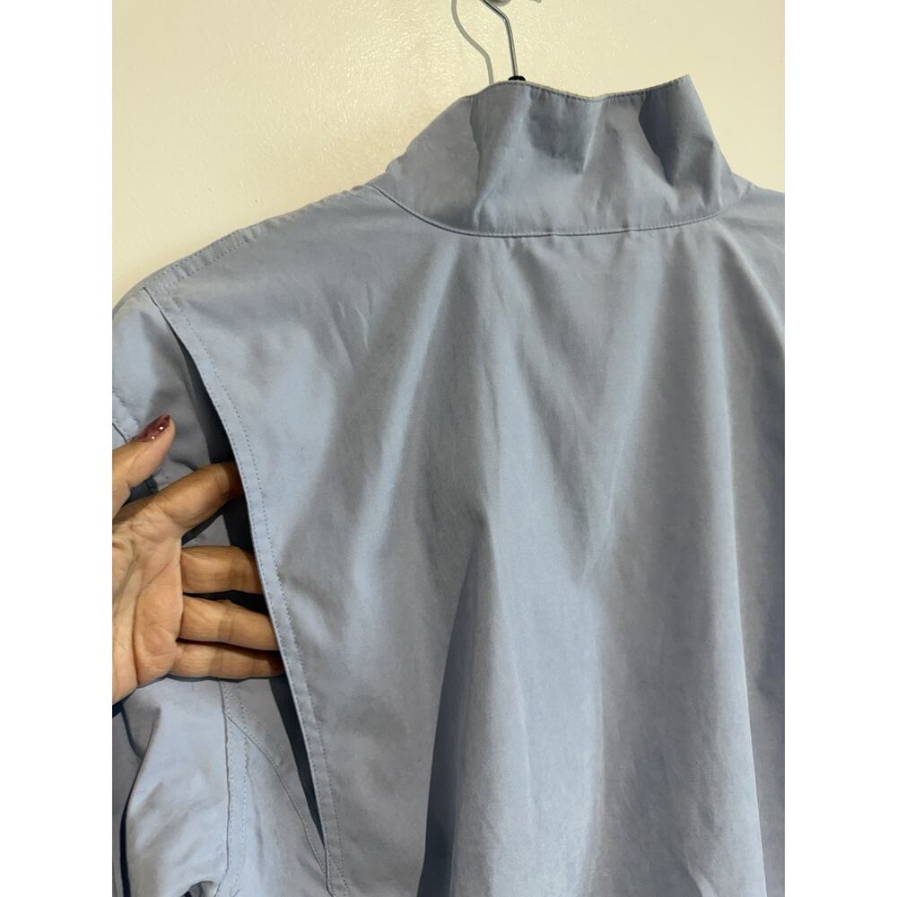 Antigua Women's Athletic Golf funnel neck blue lightweight Jacket Sz-S relaxed - Picture 8 of 14